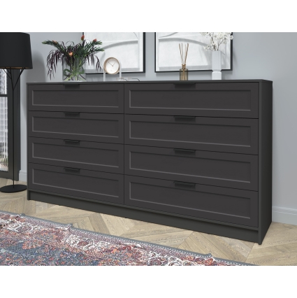 Kомод Тренд КТ-К197 (Антрацит ЛДСП/ Пепел ЛМДФ) Ш1965 В1020 Г451 Kомод Тренд КТ-К197 (Антрацит ЛДСП/ Пепел ЛМДФ) Ш1965 В1020 Г451